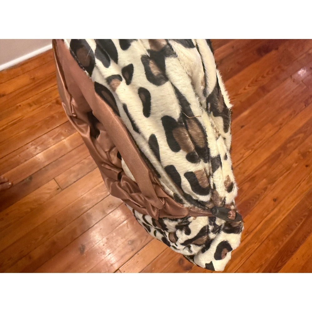 Leopard Print 3-Way Cat Tunnel Collapsible Pet Play Tube with Hanging Toy - Picture 2 of 11